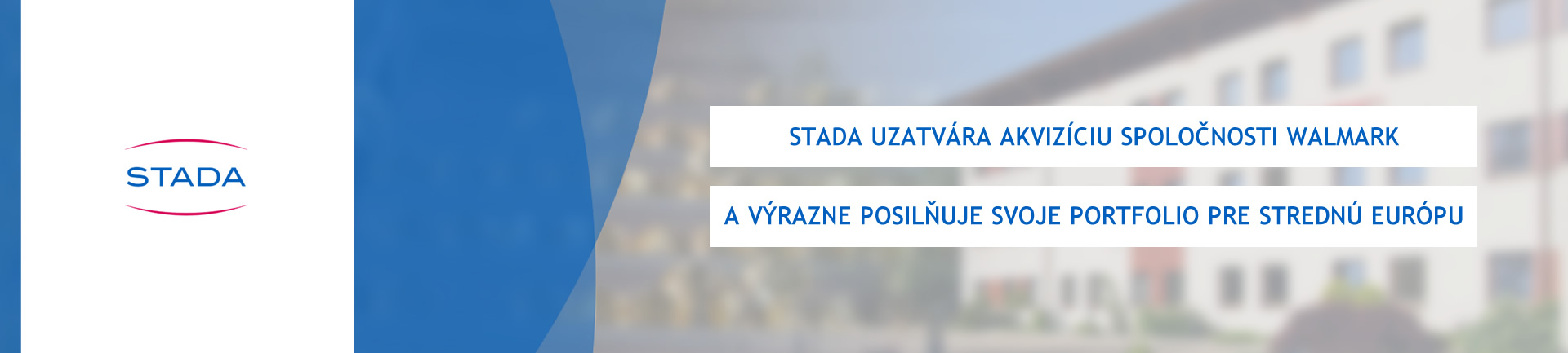 STADA uzatvára akvizíciu spoločnosti Walmark a výrazne posilňuje svoje portfolio pre strednú Európu