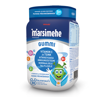 Marsimehe Gummi punase päevakübaraga
