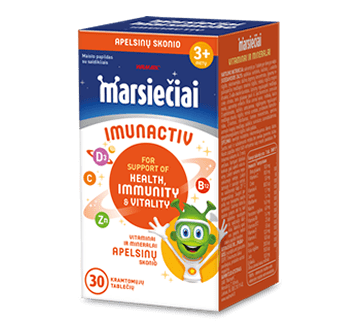 Marsiečiai Imunactiv apelsinų skonio