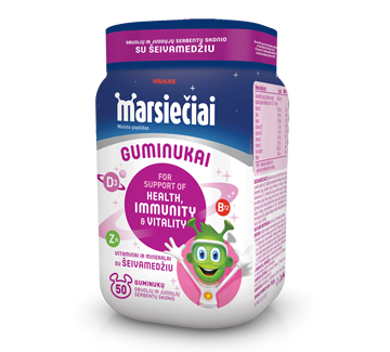 Marsiečių guminukai su šeivamedžio uogomis